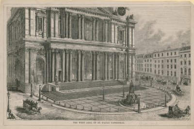Det vestlige området av St Pauls Cathedral av English School