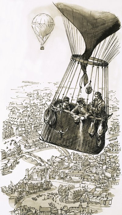 Verdens første regulære luftposttjeneste ble etablert i 1870 av English School