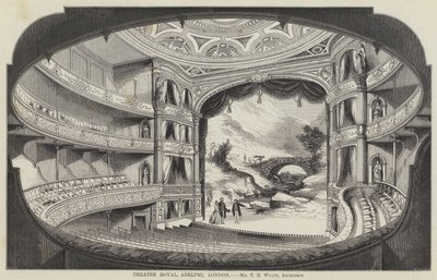 Theatre Royal, Adelphi, London (gravering) av English School