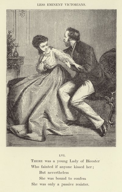 Es war eine junge Dame aus Bicester (Gravur) von English School