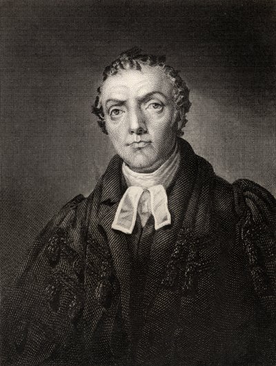 Thomas Chalmers, fra The National Portrait Gallery, bind II, utgitt ca. 1820 av English School