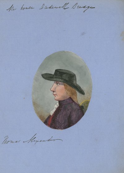 Thomas Hependen, huset, Bridewell Bridge (wc på papir) av English School