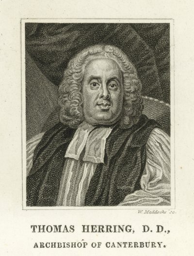 Thomas Herring, erkebiskop av Canterbury (gravering) av English School