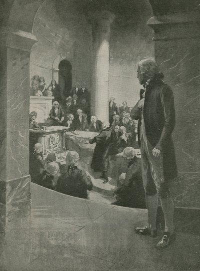 Thomas Jefferson lytter til forræderitalen av English School