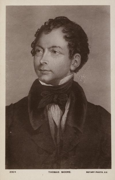 Thomas Moore (1779–1852), irsk poet, sanger og entertainer (lito) av English School