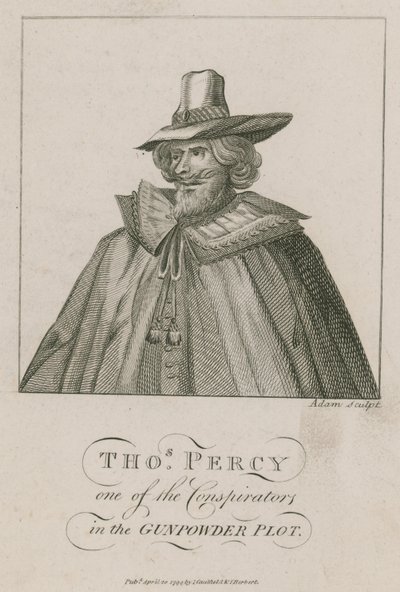 Thomas Percy, en av konspiratørene i Kruttplottet av English School
