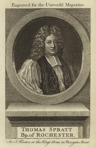 Thomas Spratt, biskop av Rochester av English School