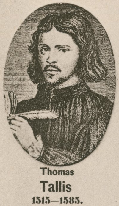 Thomas Tallis (gravering) av English School