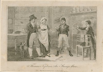 Thomas Topham, den sterke mannen i Islington av English School