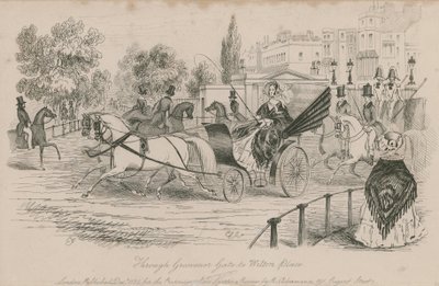 Gjennom Governor Gate til Wilton Place, Hyde Park, London av English School