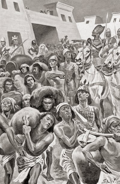 Thutmose III i spissen for sin hær, fra Hutchinson