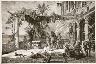 Tiberius ved Kaprea (lito) av English School