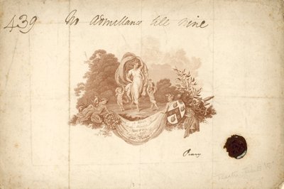 Billett til The Ball at the Mansion House, London, 2. april 1804 av English School