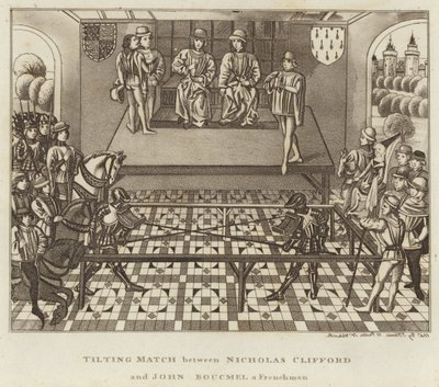 Vippekamp mellom Nicholas Clifford og John Boucmel, en franskmann av English School