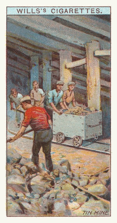 Tinngruve (kromolitho) av English School