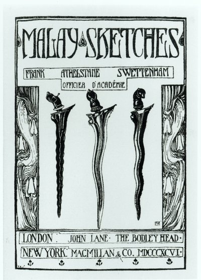 Tittelside til Malay Sketches av Frank Athelstane Swettenham, utgitt 1896 av English School