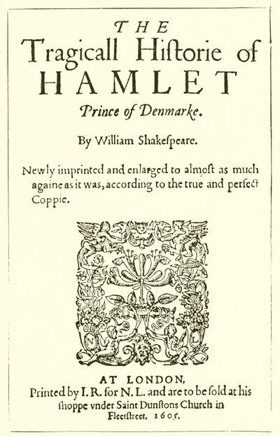 Tittelside til Shakespeares Hamlet av English School