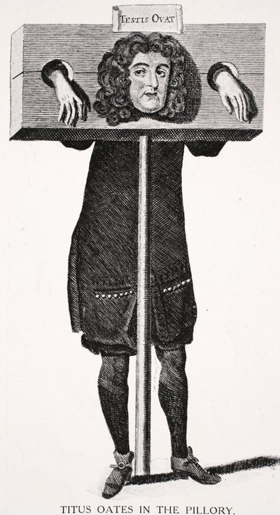 Titus Oates in the Pilory av English School