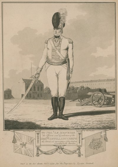 An Oberst Le Mesurier, die Offiziere und Herren des Ehrenwerten Artilleriekorps von English School