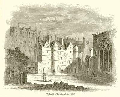 Tolbooth of Edinburgh, i 1630 av English School
