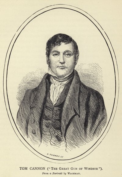 Tom Cannon, The Great Gun of Windsor, Fra et portrett av Wageman av English School