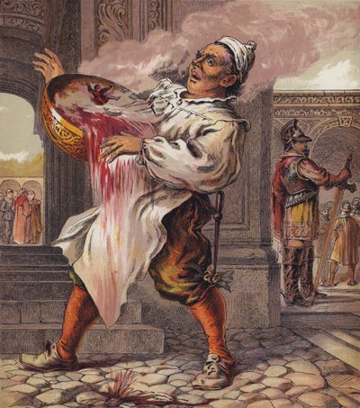 Tom Thumb (farge litho) av English School
