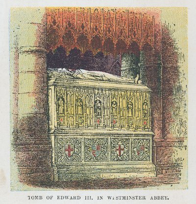 Graven til kong Edward III i Westminster Abbey av English School