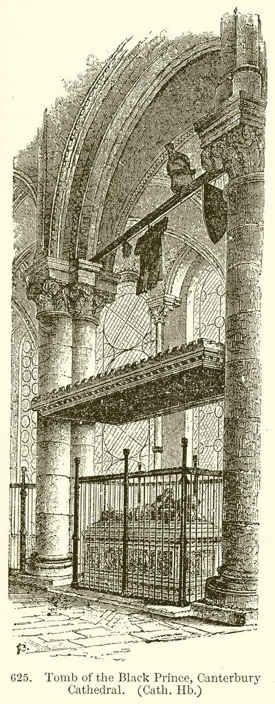Graven til den svarte prinsen, Canterbury katedral av English School