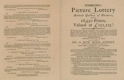 Tomkinss Picture Lottery fra British Gallery of Pictures av English School