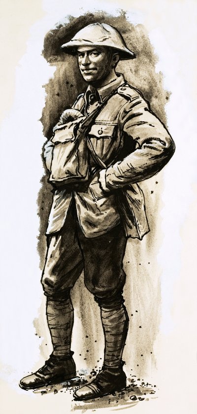 Tommy Atkins, den hjemvendte helten fra første verdenskrig av English School
