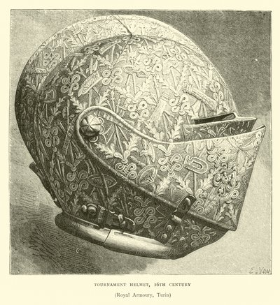 Turneringshjelm, 1500-tallet av English School