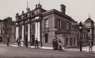 Rådhus, Cardiff (litho) av English School