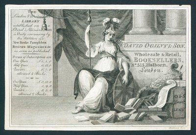 Trade card, David Ogilvy & Son av English School
