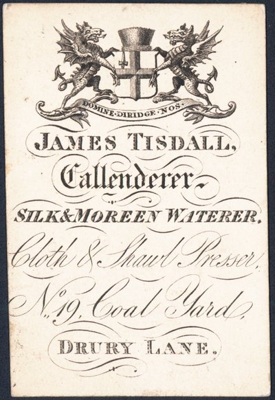 Byttekort, James Tisdall av English School
