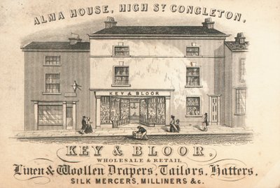 Trade card, Key & Bloor av English School