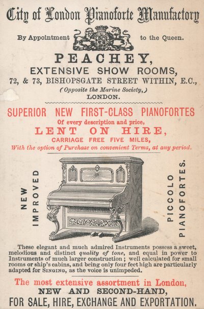 Byttekort, Peachey av English School