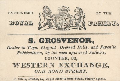 Handelskort, S Grosvenor av English School