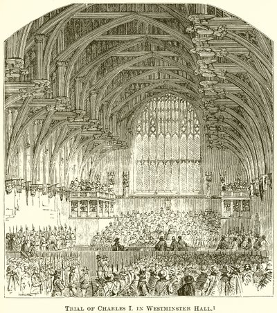 Rettssak mot Charles I i Westminster Hall av English School
