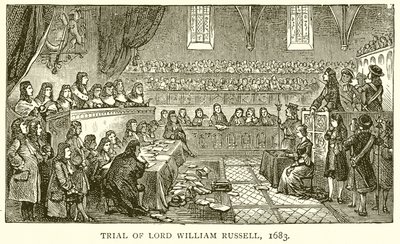 Rettssak mot Lord William Russell, 1683 av English School