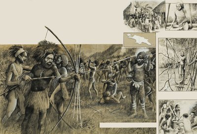 Stammemenn fra New Guinea av English School