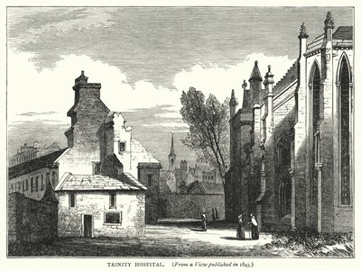 Trinity Hospital (gravering) av English School