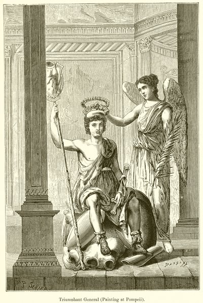 Triumferende general (maleri i Pompeii) av English School