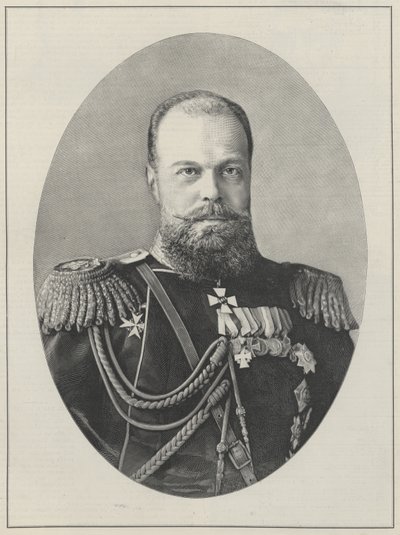 Tsar Alexander III av Russland. av English School