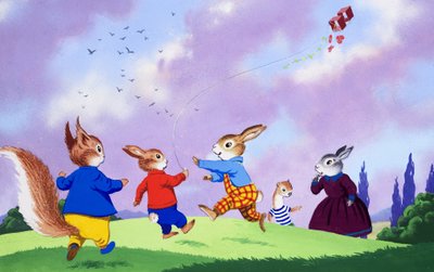 Tufty flyr en drage av English School