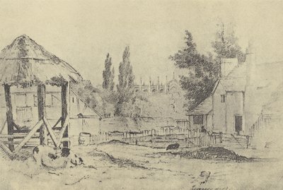 Turners Farm, ca 1821 (gravyr) av English School
