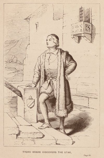 Tycho Brahe oppdager stjernen (gravering) av English School