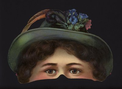 Tyrolsk jente, viktoriansk maske. av English School