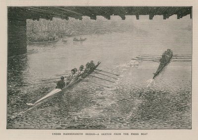 Under Hammersmith Bridge av English School