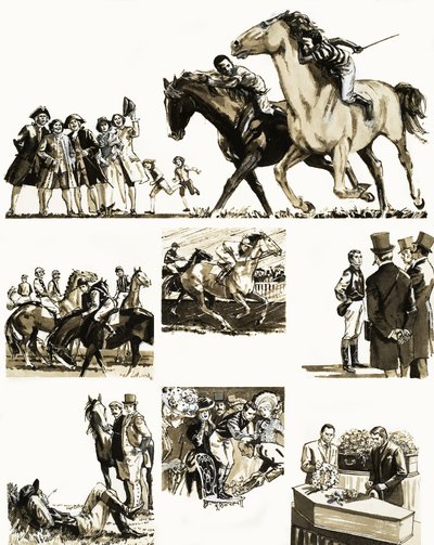 Uidentifisert historie om en jockey av English School
