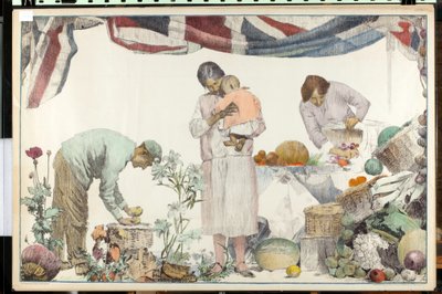 Uten tittel, fra serien 'Service of Empire' (farge litho) av English School
